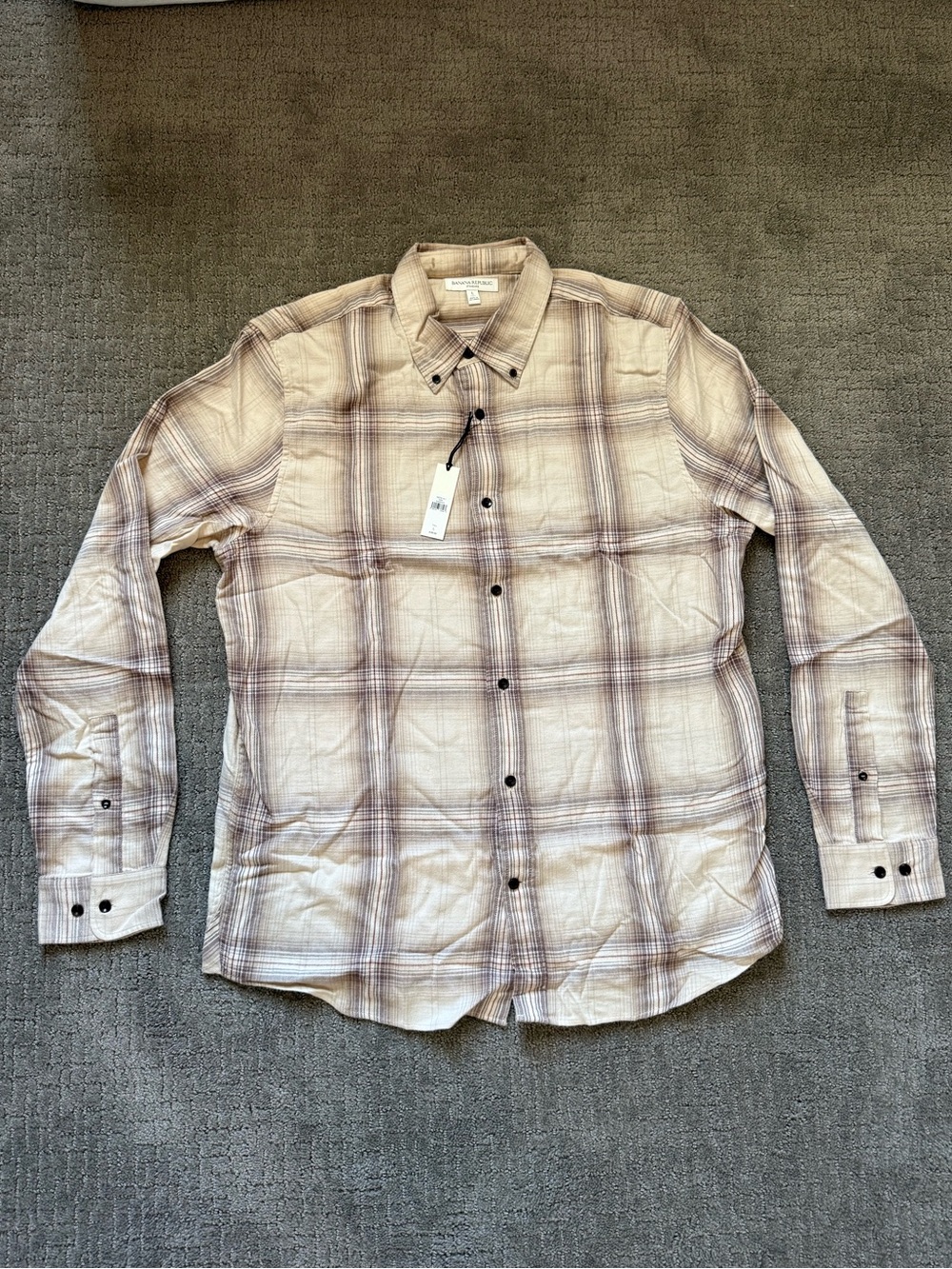 NWT Banana Republic Men’s Flannel Shirt (Sz Large Tall)